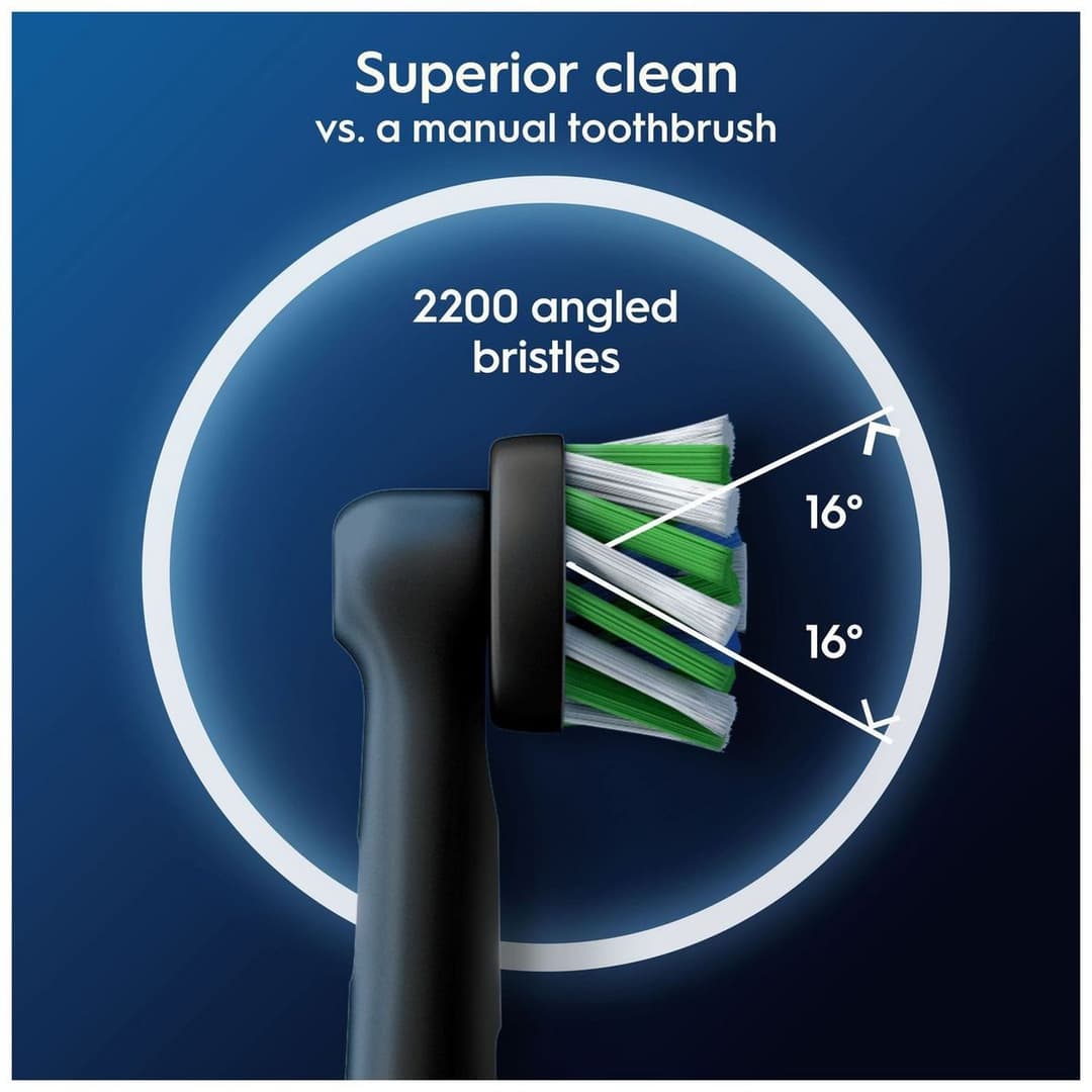 Oral-B Pro CrossAction Toothbrush Heads (Pack of 8) - Black - Image 4