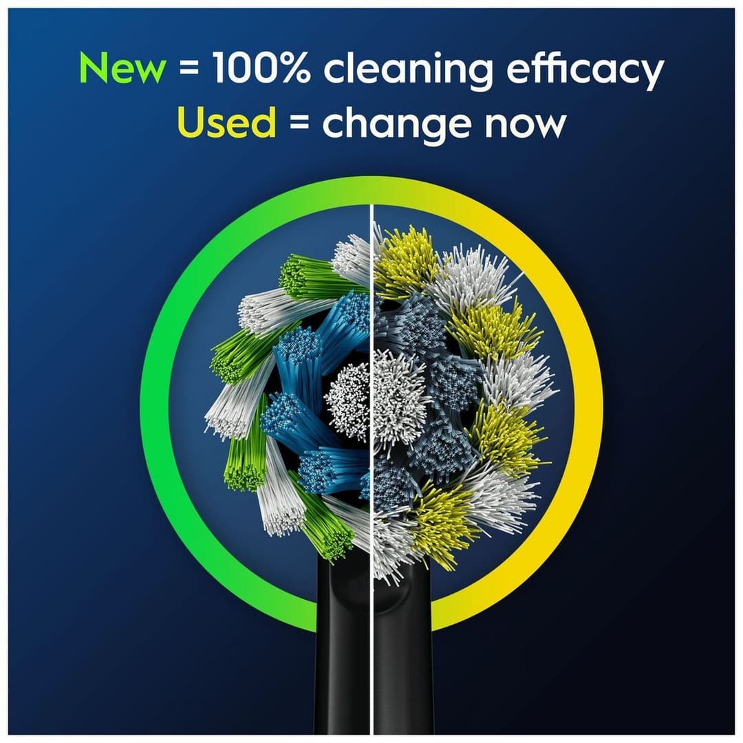Oral-B Pro CrossAction Toothbrush Heads (Pack of 8) - Black - Image 5