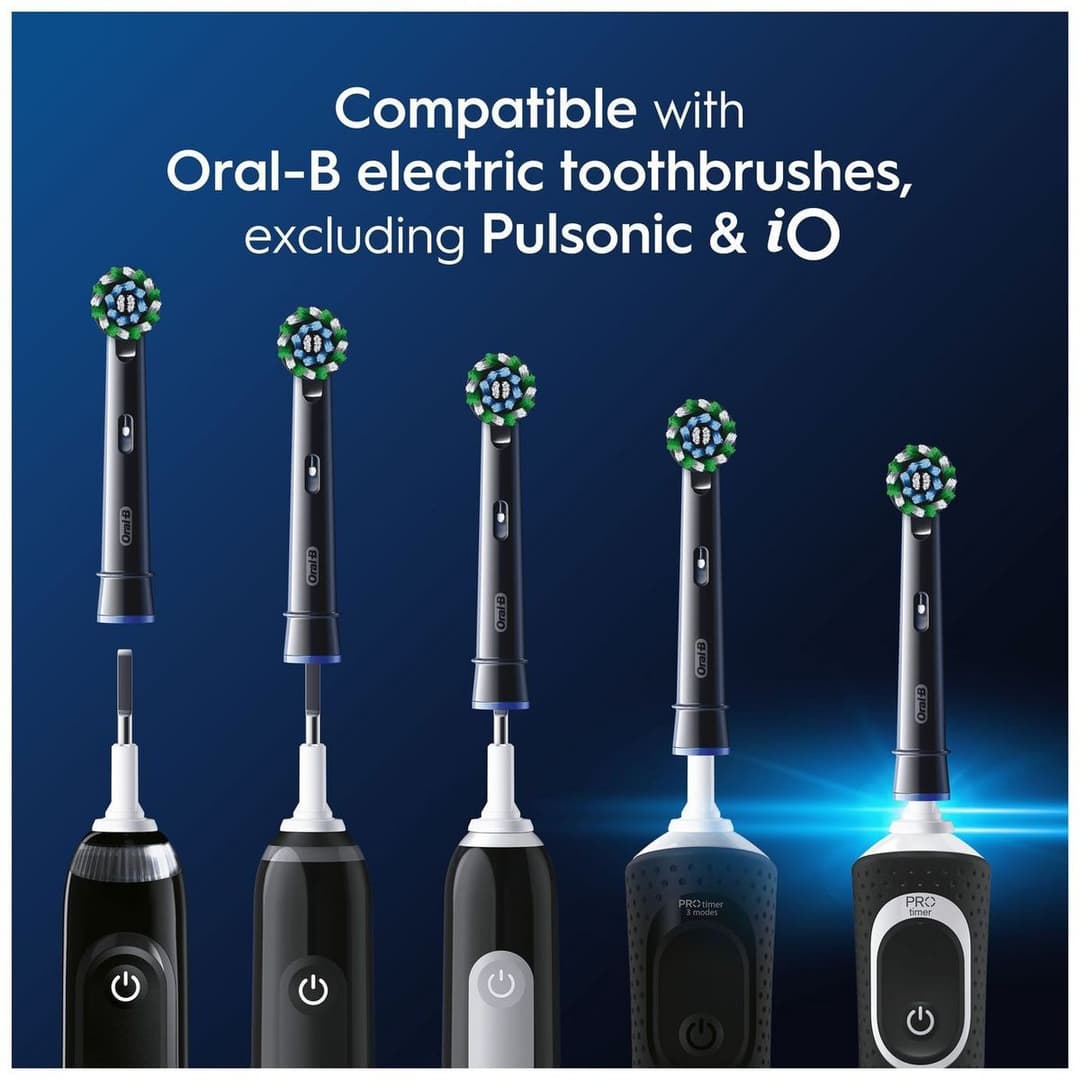 Oral-B Pro CrossAction Toothbrush Heads (Pack of 8) - Black - Image 7