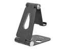 StarTech.com Phone and Tablet Stand, Foldable Universal Mobile Device Holder for Smartphones & Tablets, Adjustable Multi-Angle Viewing Ergonomic Cell Phone Stand for Desk, Portable, Black - Foldable Phone Holder (USPTLSTNDB) - desktop stand for mobile pho thumbnail 4