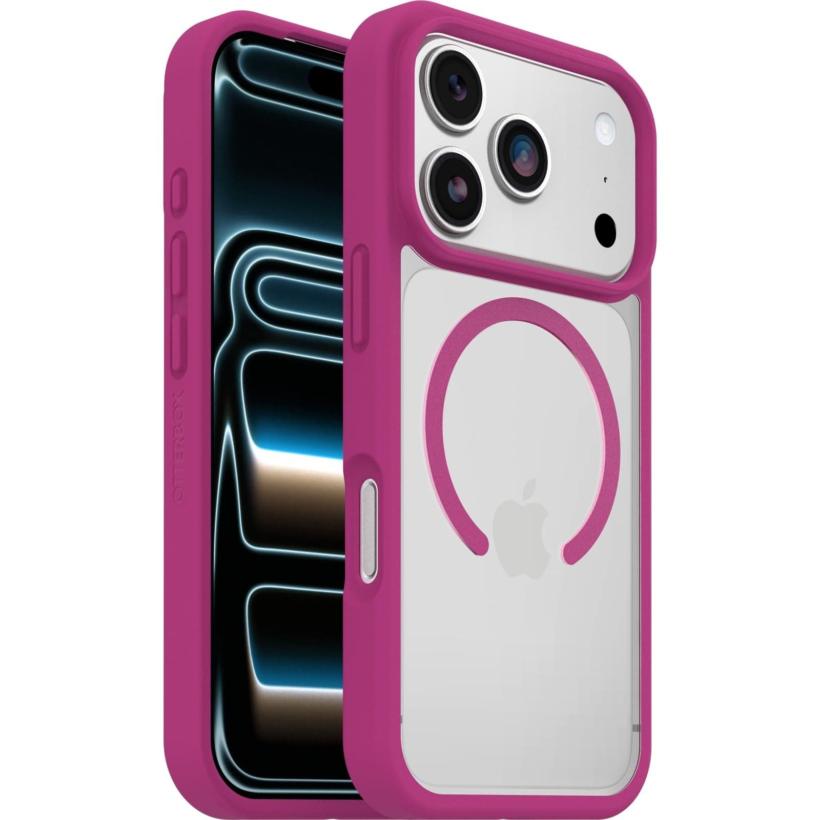 OtterBox React MagSafe Case for iPhone 18 Pro/17 Pro, Clear/Pink