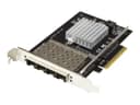 StarTech.com Quad Port 10G SFP+ Network Card, Intel XL710 Open SFP+ Converged Adapter, PCIe 10 Gigabit Ethernet Server NIC, 10GbE Fiber Optic LAN Card Dell PowerEdge HPE ProLiant, NIC Card - 10Gb SFP+ NIC Card (PEX10GSFP4I) - network adapter - PCIe x8 - 1 thumbnail 1