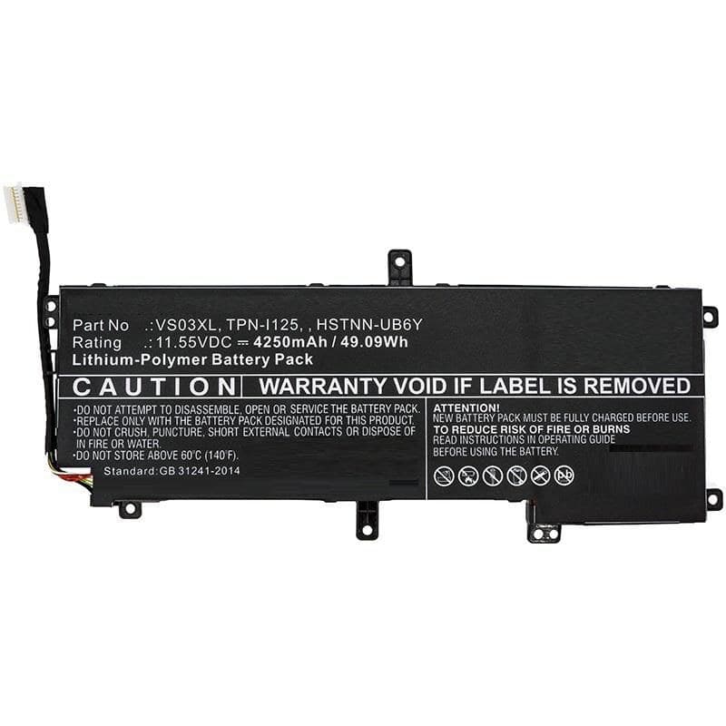 CoreParts MBXHP-BA0228 Replacement Battery for HP Envy 15-AS000 Series, 11.55V 4250mAh, 49.09Wh, Black