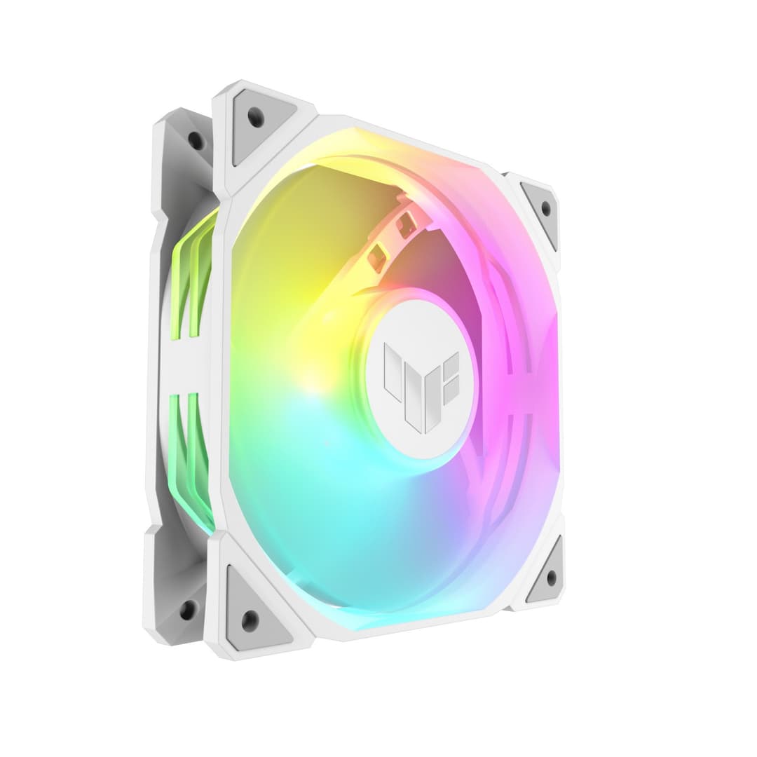 ASUS TUF Gaming TR120 ARGB 120mm PWM Case Fan 3-Pack - White - Image 3