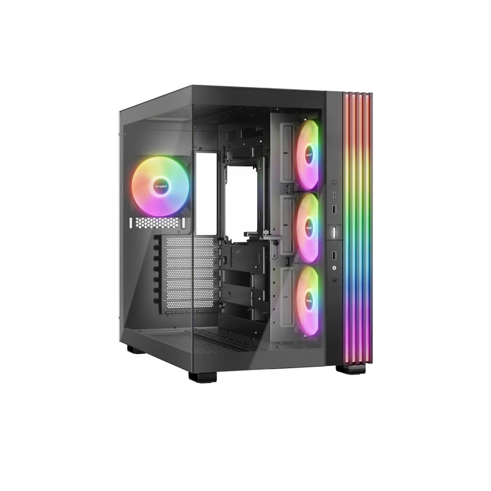 Be Quiet Light Base 600 LX Black ATX Midi Tower ARGB Tempered Glass Black PC Case - Image 1