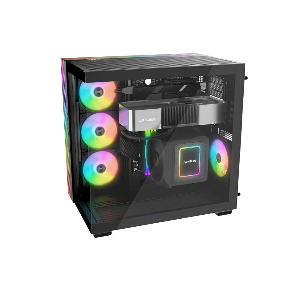 Be Quiet Light Base 600 LX Black ATX Midi Tower ARGB Tempered Glass Black PC Case - Image 4