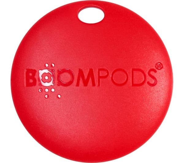 Boompods Boomtag Item Finder - Works with Apple Find My - Red - Image 1