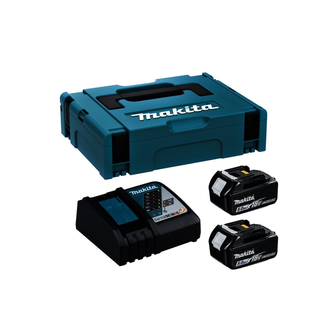 Makita 197803-2 18V Li-ion LXT Power Source Kit Supplied in a Makpac Case - Image 1