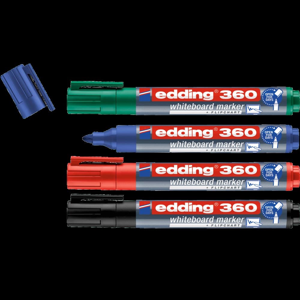 edding 360 whiteboard marker Pack of 4 - Image 1