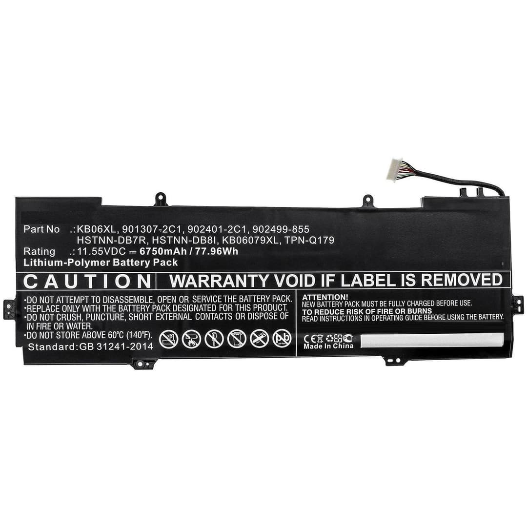 CoreParts MBXHP-BA0245 Replacement Laptop Battery for HP Spectre x360 15-bl Series, 11.55V 6750mAh 79Wh Li-Pol, Black - Image 1