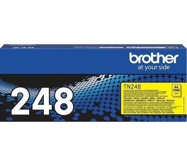 Brother TN-248Y Original Yellow Toner Cartridge - 1,000 Pages - Image 1