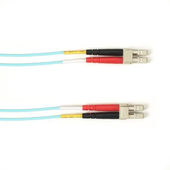 Black Box Premium OM4 50/125 Multimode Fibre Optic Patch Cable LSZH LC-LC Aqua 10m (EFE450-010M-AQ) - Image 1