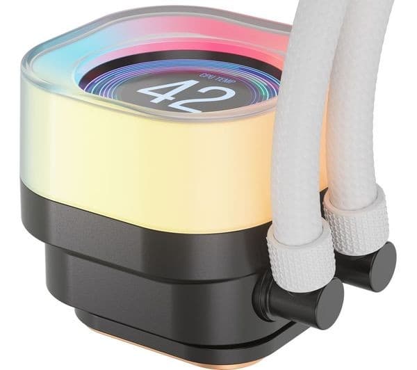 CORSAIR iCUE LINK TITAN 360 RX LCD 360 mm Liquid CPU Cooler - RGB LED, White - Image 2