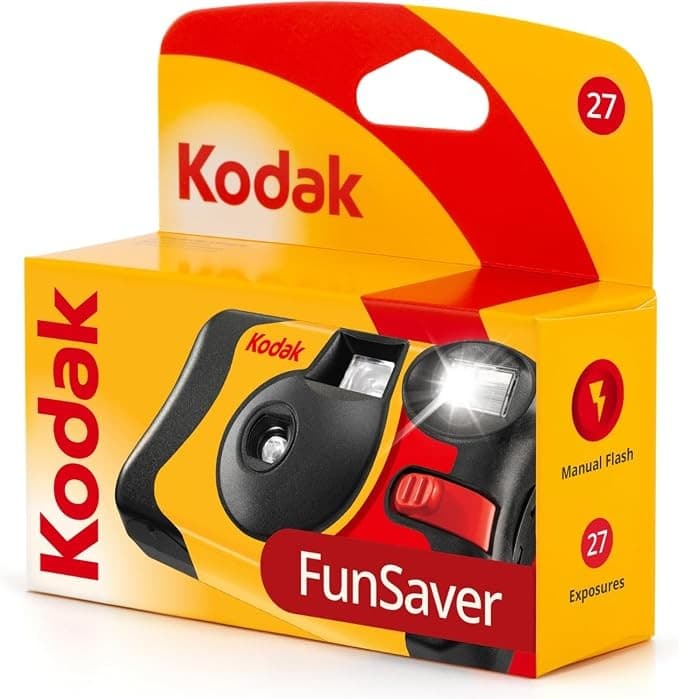 Kodak FunSaver Single Use 35mm Film Camera with Flash - 27+12 (39) Exposures ISO 800 - Image 1