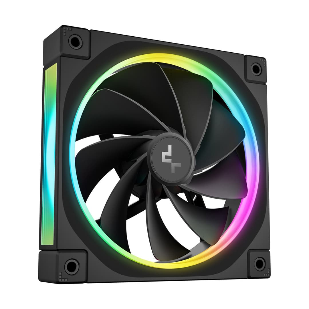 DeepCool FL12 120mm PWM Reverse PC Case Fan - Black 3 Pack - Image 5