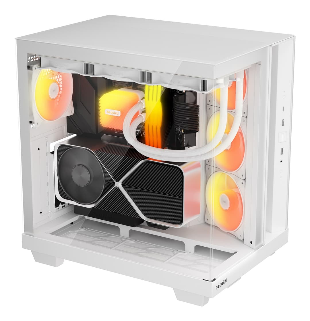 be quiet! Light Base 500 LX ARGB Tempered Glass Midi Tower PC Case - White - Image 3