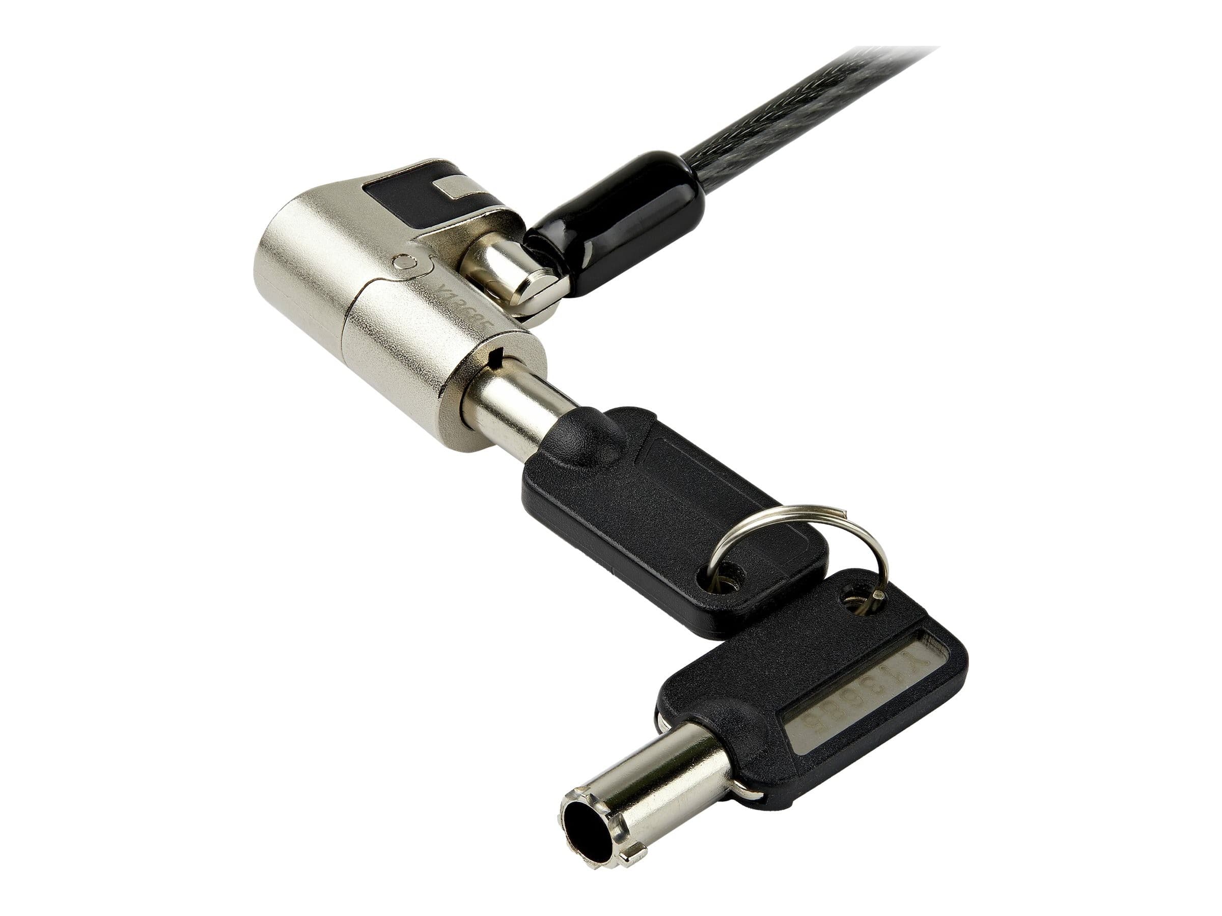 StarTech 3-in-1 Universal Laptop Cable Lock Black