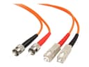 StarTech OM1 Multimode Duplex Fiber Patch Cable ST to SC 62.5/125 LSZH Orange - 3m thumbnail 1