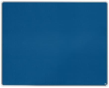 Nobo Premium Plus Blue Felt Notice Board with Aluminium Trim - 1500 x 1200mm