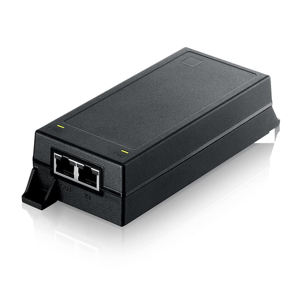 Zyxel POE12-60W 5G 2 Port PoE+ Injector - Black - Image 2