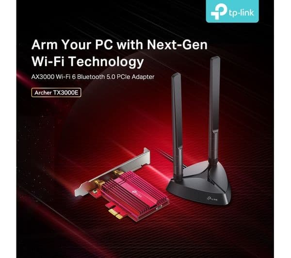 TP-LINK Archer TX3000E AX3000 Wi-Fi 6 PCIe Wireless Card - Black - Image 7