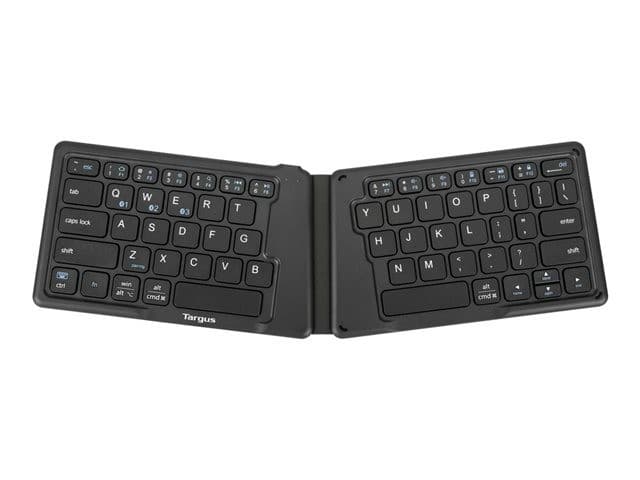 TARGUS AKF003UK Antimicrobial Folding Ergonomic Bluetooth Wireless Keyboard UK Layout Black - Image 2