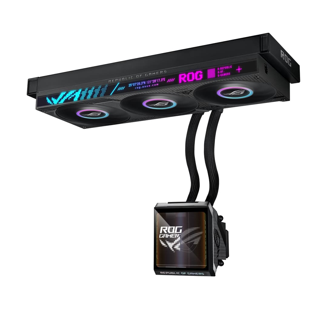 ASUS ROG Strix SLC IV 360 ARGB LCD Intel/AMD AIO Liquid CPU Cooler - Black - Image 4
