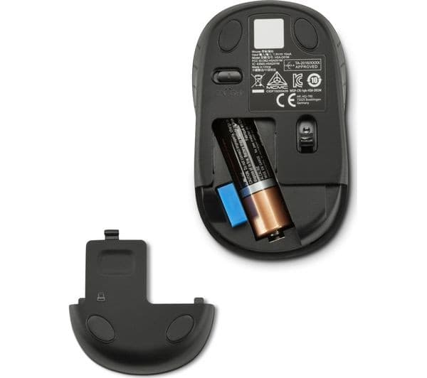 HP 200 Wireless Optical Mouse - Black (X6W31AA#ABB) - Image 2