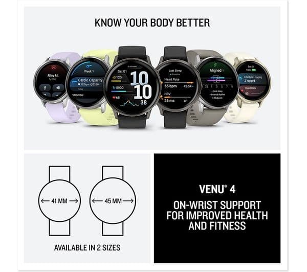 Garmin Venu 4 Smartwatch 45mm Citron - Image 7