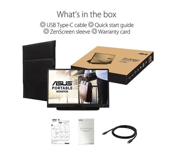 ASUS ZenScreen MB166C Full HD 15.6" IPS LED Portable Monitor - Black - Image 6