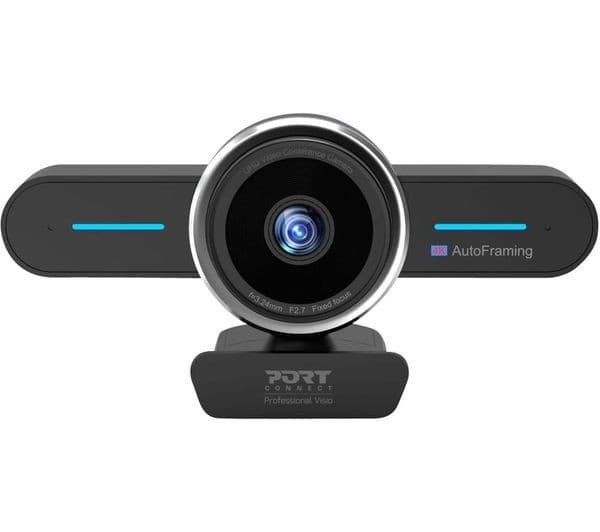 PORT DESIGNS PORT Connect 902003 Mini 4K Conference Cam with Auto Framing Black - Image 1