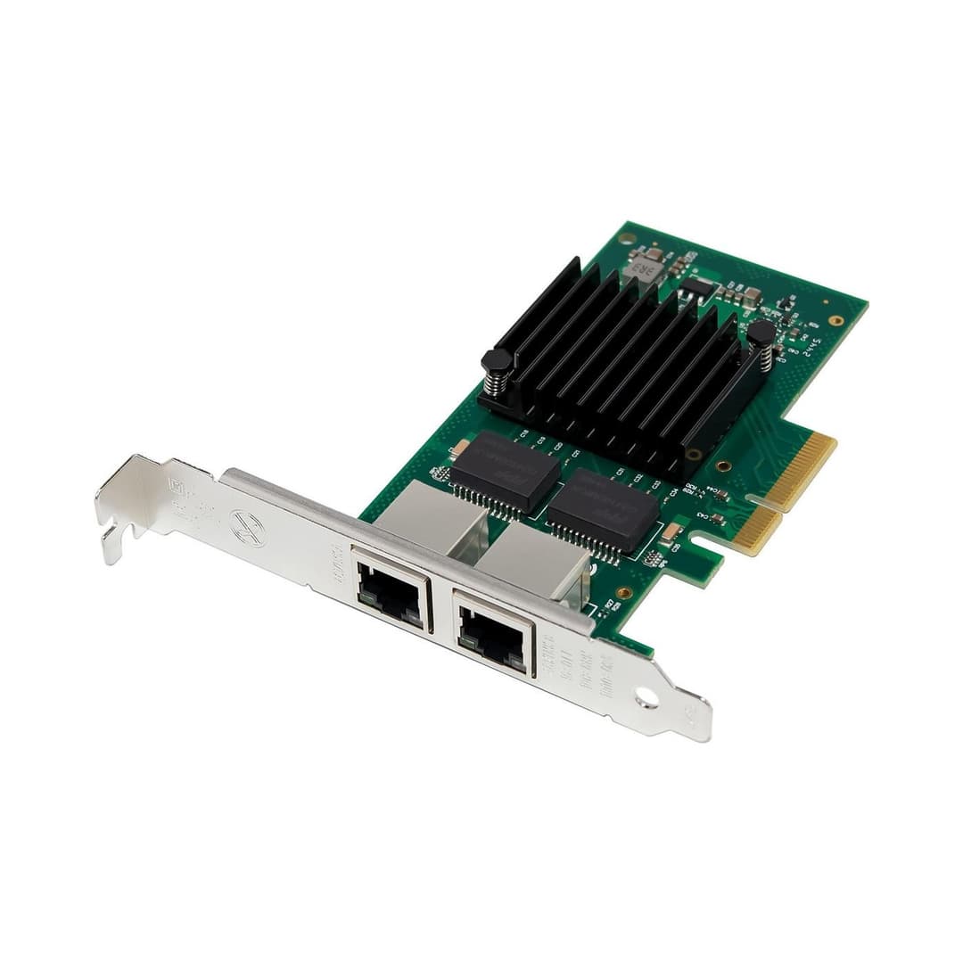 MicroConnect Intel I350 2-Port RJ45 Gigabit Ethernet PCIe Server Network Card (MC-PCIE-I350-T2) - Image 1