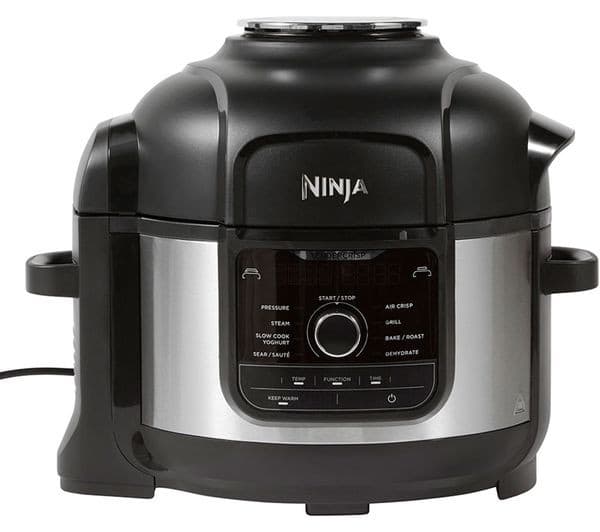 Ninja Foodi OP350UK 9-in-1 Multi Cooker & Air Fryer 6L Black & Silver