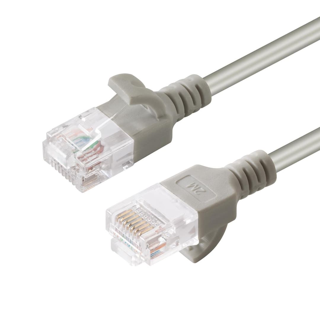 Microconnect CAT6 U/UTP Slim Network Cable 0.25m - Grey - Image 1
