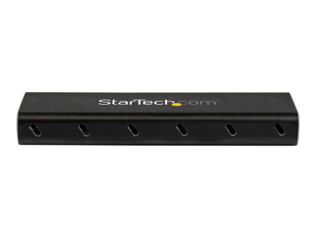 StarTech.com M.2 SSD Enclosure for M.2 SATA SSDs - USB 3.1 (10Gbps) with USB-C Cable - External Enclosure for USB-C Host - Aluminum (SM21BMU31C3) - storage enclosure - SATA 6Gb/s - USB 3.1 (Gen 2) - Image 1