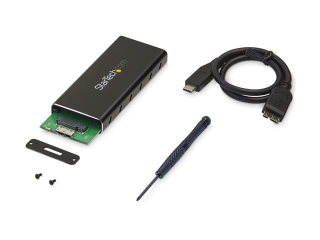 StarTech.com M.2 SSD Enclosure for M.2 SATA SSDs - USB 3.1 (10Gbps) with USB-C Cable - External Enclosure for USB-C Host - Aluminum (SM21BMU31C3) - storage enclosure - SATA 6Gb/s - USB 3.1 (Gen 2) - Image 7
