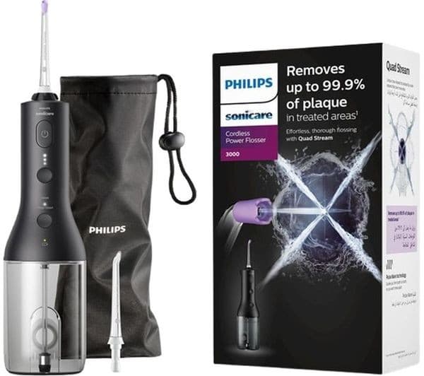 Philips Sonicare 3000 Series HX3826 Cordless Power Flosser - Black - Image 1