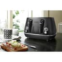 De'Longhi Distinta Moments CTIN4003.BK 4-Slice Toaster - Black thumbnail 4