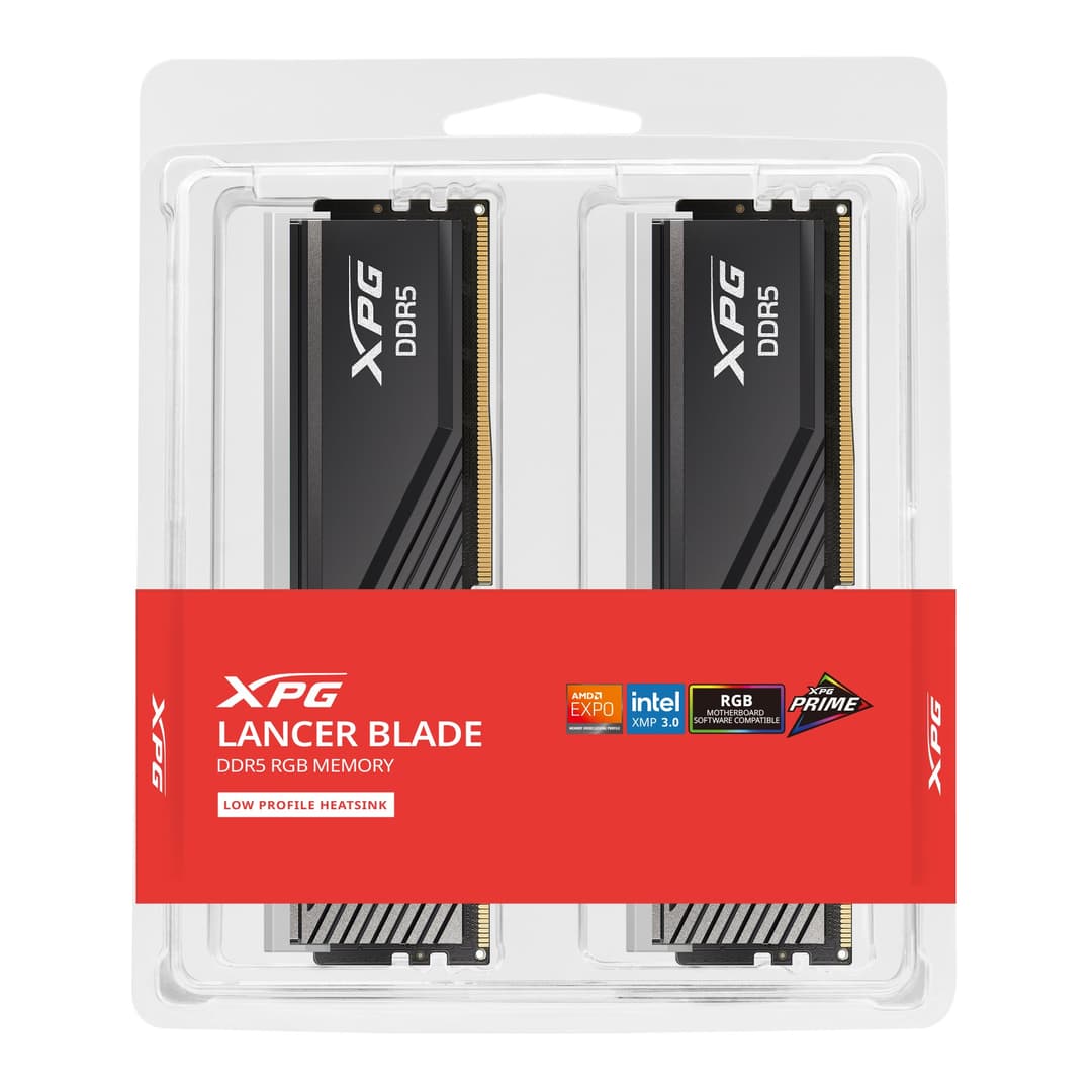 ADATA XPG LANCER BLADE RGB 32 GB (2 x 16 GB) DDR5 6000 MHz CL30 Desktop Memory Kit Black AX5U6000C3016G-DTLABRBK - Image 4