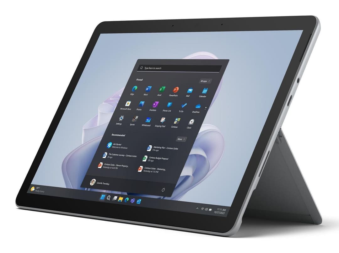 Microsoft Surface Go 4 10.5-inch Intel N200 8GB RAM 256GB Windows 11 Pro - Platinum - Image 1
