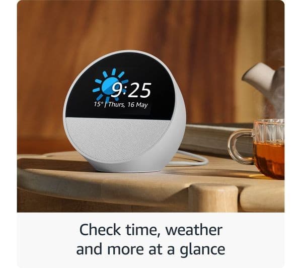 Amazon Echo Spot Smart Alarm Clock Ocean Blue - Image 3