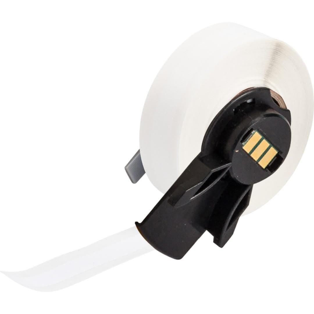 Brady M6C-375-422 Aggressive Adhesive Polyester Continuous Label Tape 9.53mm x 15m White Gloss for M610/M611/BMP61/M710/BMP71