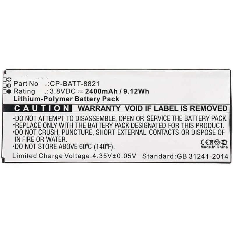 CoreParts MBXCP-BA128 Replacement Battery for Cisco 8821 Wireless IP Phone (CP-BATT-8821) — 9.12Wh 3.8V 2400mAh, Black - Image 1