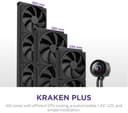 NZXT Kraken Plus 240 CPU Cooler Black thumbnail 5