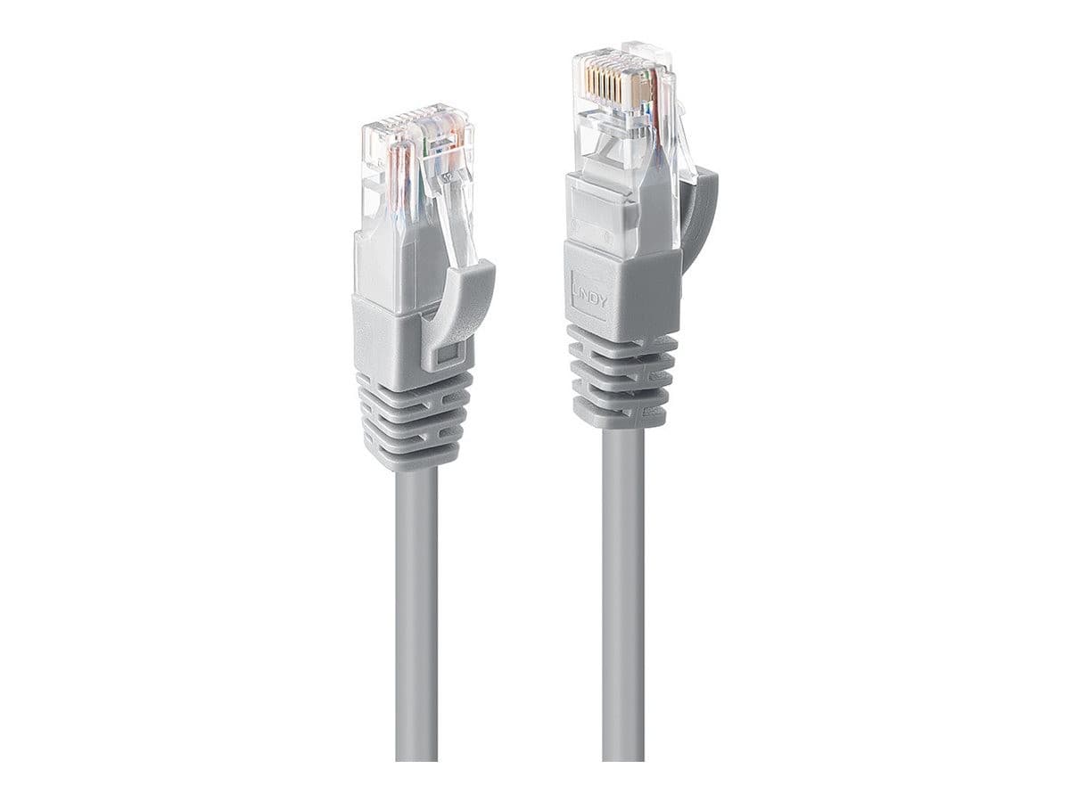 Lindy 3m Cat.6 U/UTP Ethernet Cable, Grey