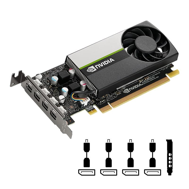 PNY VCNT1000-SB graphics card NVIDIA T1000 4 GB GDDR6 - Image 5