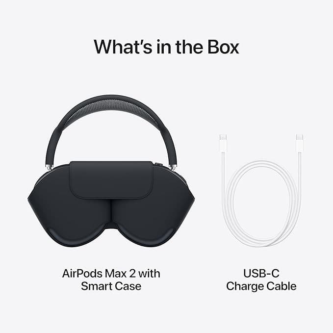 Apple AirPods Max (USB-C) Wireless Over-Ear Headphones - Midnight - Image 6