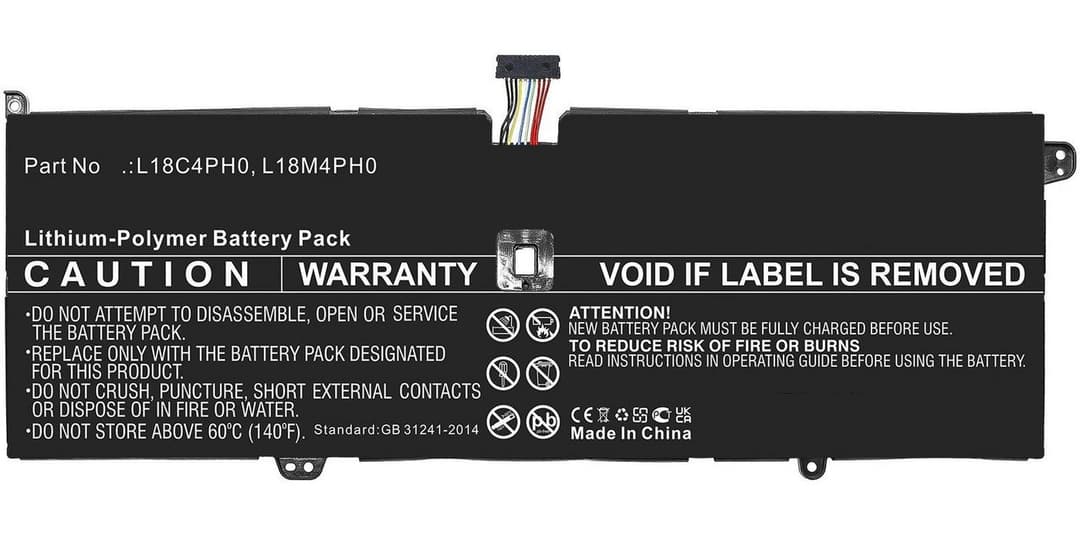 CoreParts Replacement Laptop Battery for Lenovo Yoga, 7.6V 7630mAh 58Wh Li-Polymer, Black - Image 1