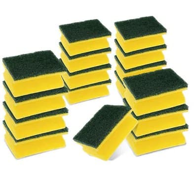 3M Classic sponge Rectangular Green, Yellow 16 pc(s)