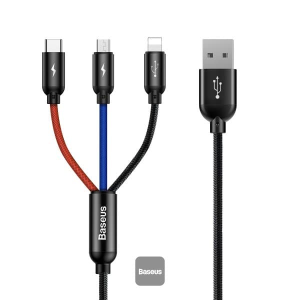 Baseus USB-A to Lightning Charging & Data Transfer Cable 2m - Black